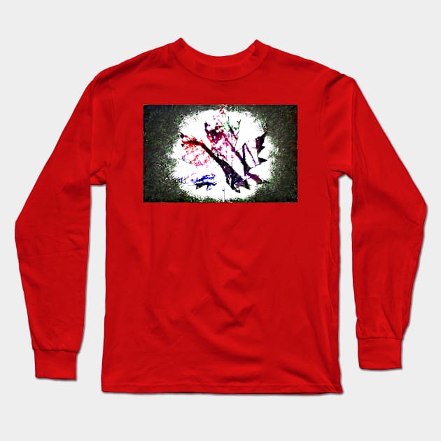 Maple leaf digital painting Long Sleeve T-Shirt by Choulous79